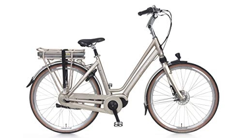Electric Bike : POPAL E-Volution 8.1 28 Inch 50 cm Woman 8SP Roller brakes Bronze