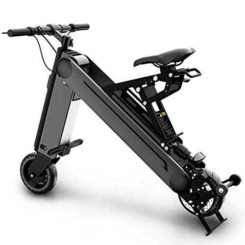 Electric Bike : Portable Folding Electric Car, Urban Beach Cruiser 350W Mountain Bike 36V 350W Adult Electric Bicycle, For Outdoor Cycling Travel Work Out, Gray
