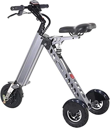 Electric Bike : Portable Small Electric Adult Bike Folding Electric Bike Scooter Small Mini Electric Tricycle Female Battery Bike Weight 14KG with 3 Gears Speed Limit 6-12-20KM / H