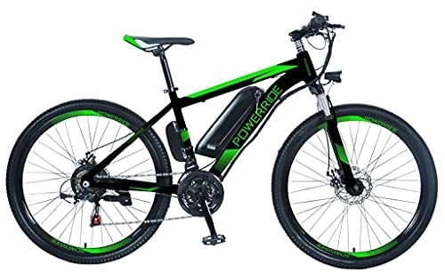 Electric Bike : POWER RIDE EAGLE Electric Bike Powerful 250W Motor, 27.5" Wheel, 19" Aluminum Frame, Speed 25KM / H, Rechargeable and Removable 10.4AH Battery with Security Key Lock - 7 Speed TXZ500 Shimano Gear System