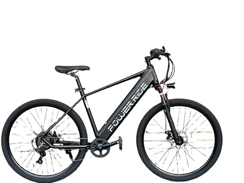 Electric Bike : Power-Ride PRO Electric Bike Powerful 36V 250W Motor, 27.5" Wheel, Speed 25KM / H, 19" Aluminum Frame, Rechargeable & Removable 10.4AH Battery - 7 Speed TXZ500 Shimano Gear System