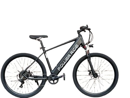 Electric Bike : Power-Ride PRO Electric Bikes for Adult, 19" Aluminum Ebikes Bicycles, 27.5" Wheel, 250W Motor, 36V 10.4Ah Removable Lithium Cell Battery, 7 Speed Mountain Ebike for Mens