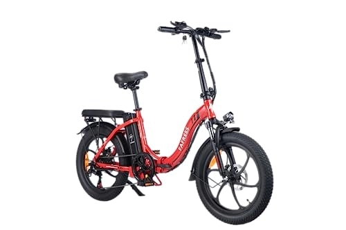 Electric Bike : Premium Folding Electric Fat Bike - 28 Inch City eBike for Men and Women | 250 W Motor | 36 V 16 Ah Battery | 25 km / h Top Speed | Shimano 7 Speed | LCD Display