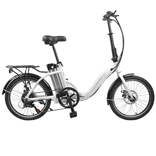 Electric Bike : Pro Rider Electric Bike Lithium Battery Powered E Bike Metro Folding City Bike