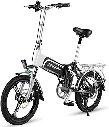 Electric Bike : Profession 20 Inch Electric Bicycle, Adult Folding Soft Tail Bicycle, 36V400W / 10AH Lithium Battery, Mobile Phone USB Charging / Front LED Headlight, Male and Female Bicycles Inventory clearance