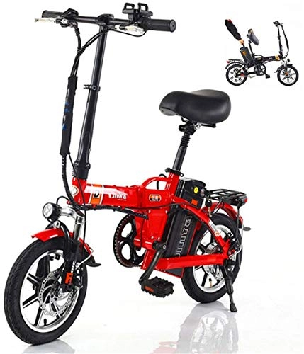 Electric Bike : Profession Aluminum Electric Scooter 7 Speed Gear E-Bike with Removable 48V10-20Ah Lithium Battery, with 48V 500W 15Ah Lithium-Ion Battery, City Mountain Bicycle Booster 100-120KM (Red) Inventory clea