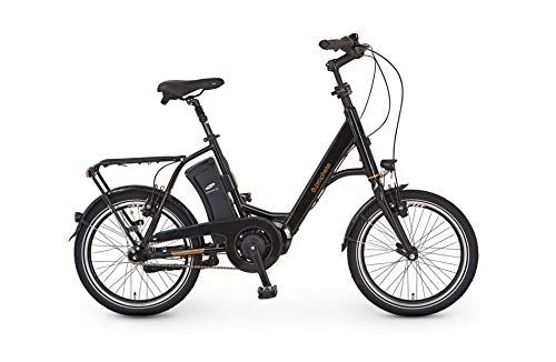 Electric Bike : Prophete Unisex Adult Enjoyment e9.0 City E-Bike 20 Inch Electric Bike Glossy Black RH 46 cm