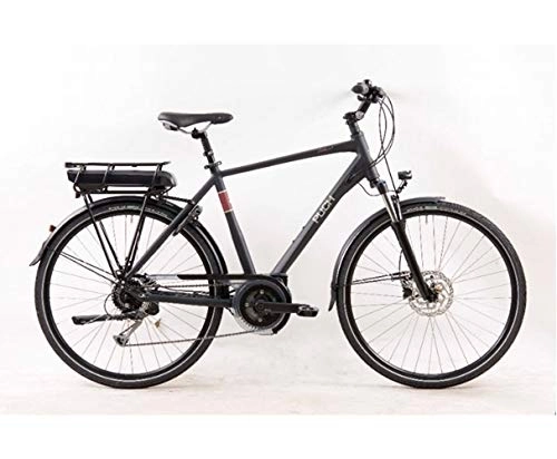 Electric Bike : Puch Clubman 1 28 Inch 55 cm Men 9SP Disc Brake Matte black