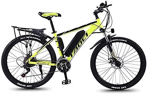 Electric Bike : QBAMTX Electric Bike for Adult 26" Electric Mountain Bike All Terrain Mountain Ebike 36V 350W 13Ah Removable Lithium-Ion Battery for Mens Outdoor Cycling Travel Work Out And Commuting