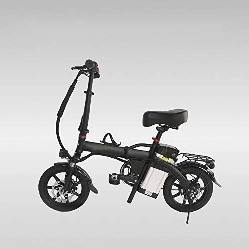 Electric Bike : QHTC Folding Electric Bike, Foldable Electric Bikes for Adults with 14In for Sports Outdoor Cycling Travel Work Out And Commuting