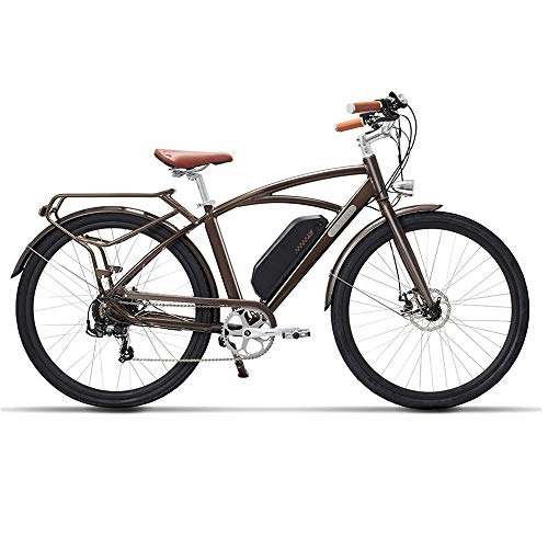 Electric Bike : Qinmo Electric bicycle 48V 13Ah 400W high speed electric bicycle 5 level pedal retro style electric bicycle, electric power assist adult travel (Size : 28 inches)