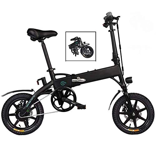 Electric Bike : Qinmo Electric bicycle, Foldable E-Bike Electric Bike for Adults 36V 7.8 AH Lithium-Ion Battery 25Km / H Max Speed E-MTB with LED Display(Black)