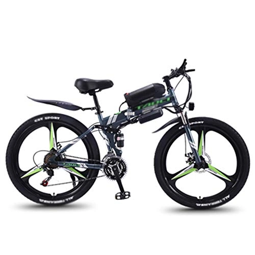 Electric Bike : Qinmo Electric Bikes for Adult, Magnesium Alloy Ebikes Bicycles, 26" 36V 350W Removable Lithium-Ion Battery Bicycle, for Outdoor Cycling Travel Work Out (Color : 27 speed, Size : 10ah)