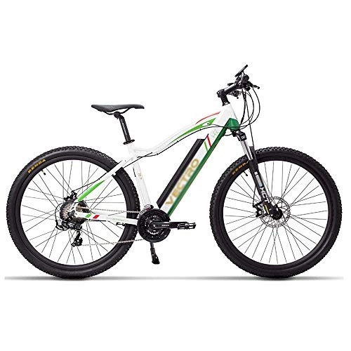 Electric Bike : Qinmo Electric mountain bike, 29-inch electric bike, with removable 36V 13AH lithium ion battery, suitable for men, women, outdoor sports riding (Color : White)