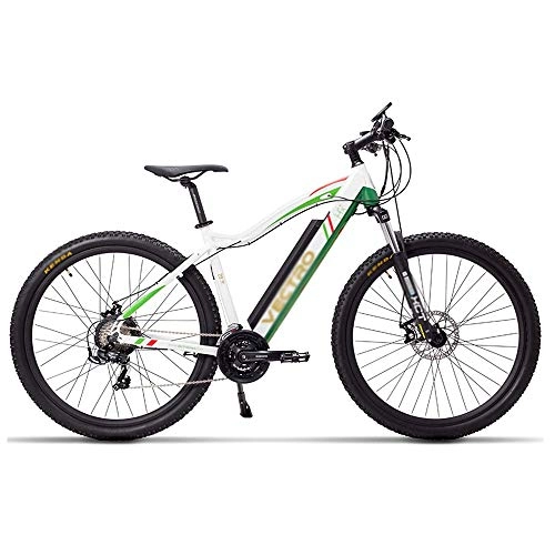 Electric Bike : Qinmo Electric Mountain Bike, 350W 29'' Electric Bicycle with Removable 36V 13AH Lithium-Ion Battery for sports outdoor riding commuting (Color : White)