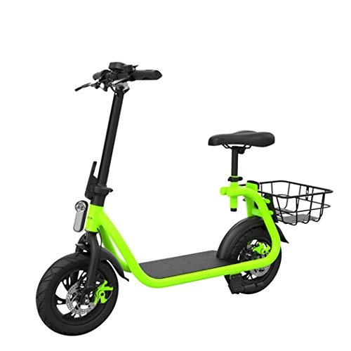 Electric Bike : QIONGS Electric BikesLithium Ion Battery, LCD Display, 20KM / H, Driving Range 10~15Km, HeadlightFront And Rear Disc Brakes, Folding Electric Bike