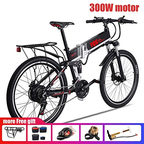 Electric Bike : Qnlly Electric Bike 350W / 500W 110KM 21 Speed battery ebike electric 26inch Off Eoad Electric Bicycle Bicicleta, 300W40KM