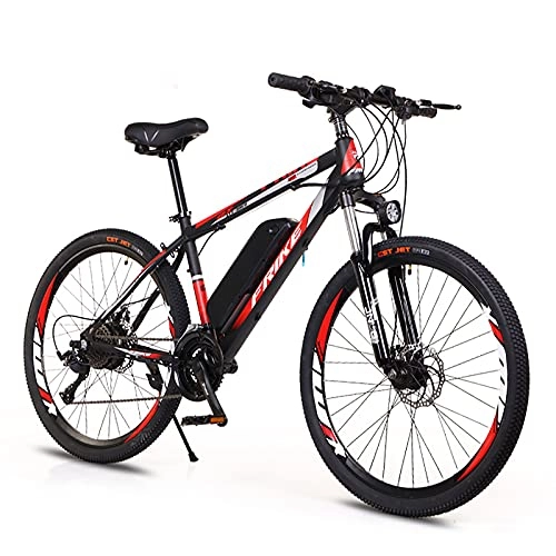 Electric Bike : QQLK 26" Electric Mountain Bike 250W E-Bike for Adults, LCD Dashboard, Throttle & Pedal Assist, Removable Lithium-Ion Battery