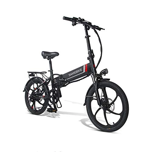 Electric Bike : Qunlon Electric Bike 20LVXD30 20" Wheel 48V 10.4AH Lithium Battery with Remote Control Black