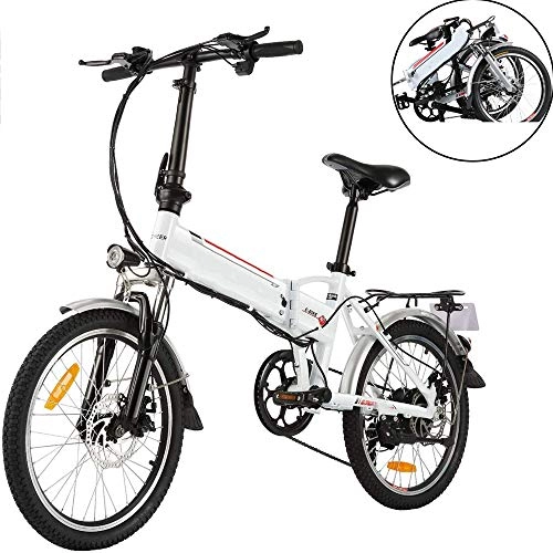 Electric Bike : QYL 20" Electric Folding Bike with 250W / 48V Battery USB Mobile Phone Charging Function Lightweight Bicycle, Wheels Dual-Disc Brakes