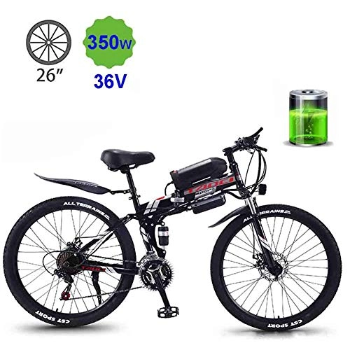 Electric Bike : QYL Adult Electric Mountain Bikes, with 36V Removable Large Capacity 8 / 10 / 13AH Lithium-Ion Battery Commute E-Bike for Teens Men Women, C, 13ah