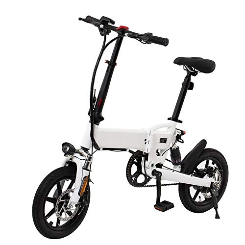 Electric Bike : QYL Folding E-Bikes Shockproof Tire 3 Modes with 250W / 36V Battery Max Speed 25Km / H 14 Inch Wheels for Men Teenagers Outdoor Fitness City Commuting