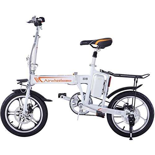 Electric Bike : R5 Electric Bike 16 Inch Wheel with 250w Powerful Motor, 36V 7.5AH Large Capacity Battery City Ebike (WHITE)