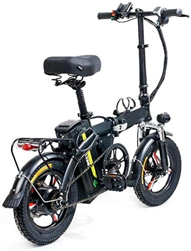 Electric Bike : RDJM Ebikes, 14" Folding Electric Bike, 400W City Commuter Ebike, Removable lithium battery 48V 8AH / 13AH with Three Working Modes Electric Bicycle for Adults and Teenagers (Size : 13AH)