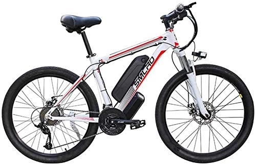Electric Bike : RDJM Ebikes, 26'' Electric Mountain Bike 48V 10Ah 350W Removable Lithium-Ion Battery Bicycle Ebike for Mens Outdoor Cycling Travel Work Out And Commuting