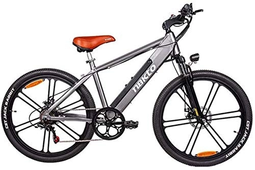 Electric Bike : RDJM Ebikes, Adult 26 Inch The New Upgrade Electric Mountain Bikes, Aluminum Alloy Electric Bicycle, 48V Lithium Battery / LCD Display / 6 Gears Electric Power Assist (Color : A)