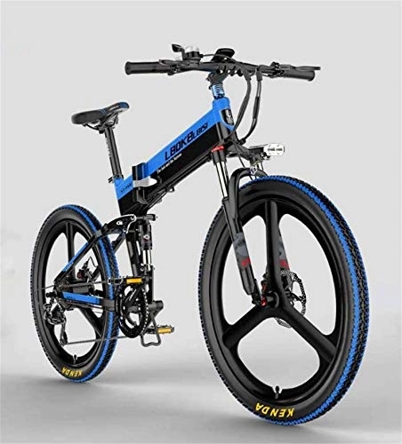 Electric Bike : RDJM Ebikes, Adult mens Electric Mountain Bike, 48V 10.4AH Lithium Battery, 400W Aluminum Alloy Electric Bikes, 7 speed Off-Road Electric Bicycle, 26 Inch Wheels (Color : C)