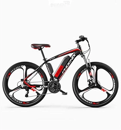 Electric Bike : RDJM Ebikes, Bike, 26" Mountain Bike for Adult, All Terrain 27-speed Bicycles, 36V 35KM Pure Battery Mileage Detachable Lithium Ion Battery, Smart Mountain Ebike for Adult
