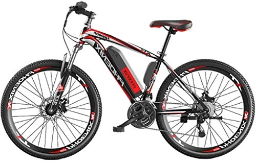 Electric Bike : RDJM Ebikes, Bikes for Adult, 26" 36V 250W 8 / 10Ah Removable Lithium-Ion Battery Aluminum Alloy All Terrain E-Bikes Bicycles, Mountain E-Bike for Mens (Color : Grey, Size : 90KM)