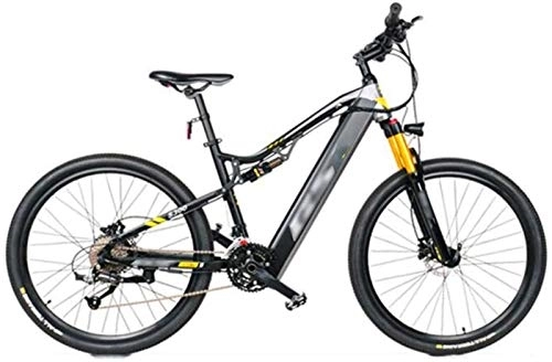 Electric Bike : RDJM Ebikes, Mountain Electric Bikes, 27.5inch wheel Adult Bicycle 27 speed Offroad Bike Sports Outdoor (Color : Gray)