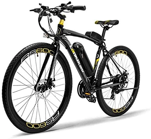 Electric Bike : RDJM Electric Bike, Adult 26 Inch Electric Mountain Bike, 300W36V Removable Lithium Battery Electric Bicycle, 21 Speed, With LCD Display Instrument (Color : C, Size : 10AH)