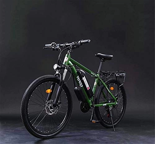 Electric Bike : RDJM Electric Bike, Adult 26 Inch Electric Mountain Bike, 36V Lithium Battery Aluminum Alloy Electric Bicycle, LCD Display Anti-Theft Device 24 speed (Color : D, Size : 10AH)