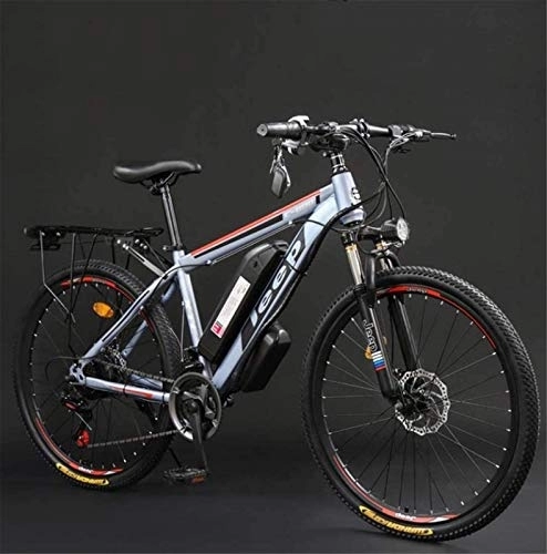 Electric Bike : RDJM Electric Bike, Adult 26 Inch Electric Mountain Bike, 36V Lithium Battery High-Carbon Steel 24 Speed Electric Bicycle, With LCD Display (Color : C, Size : 40KM)