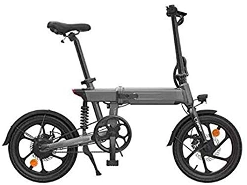 Electric Bike : RDJM Electric Bike, Folding Electric Bike 36V 10Ah Lithium Battery 16 Inch Bicycle Ebike 250W Electric Moped Electric Mountain Bicycles (Color : Grey)