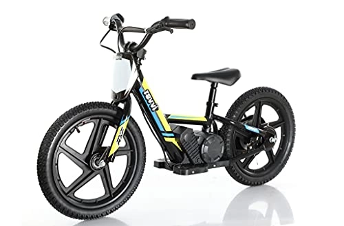 Electric Bike : Revvi 16" Kids electric balance bike - 24v motor bike Age 5+ Yellow