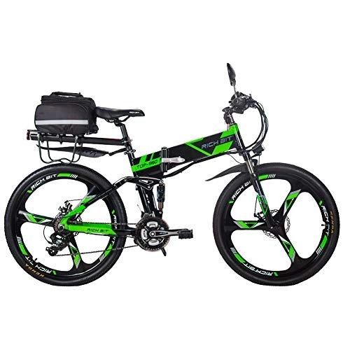 Electric Bike : RICH BIT Electric Bike updated RT860 36V 12.8A Lithium Battery folding bike MTB mountain bike e bike 17 * 26 inch Shimano 21 Speed bicycle smart Electric bicycle …
