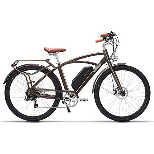 Electric Bike : Rindasr Electric bicycle700C / 26 inch Electric car 48V 13Ah 400W High Mountain Bike 5 Level Pedal Assist Retro Style electric bicycle adult (Size : 700C)
