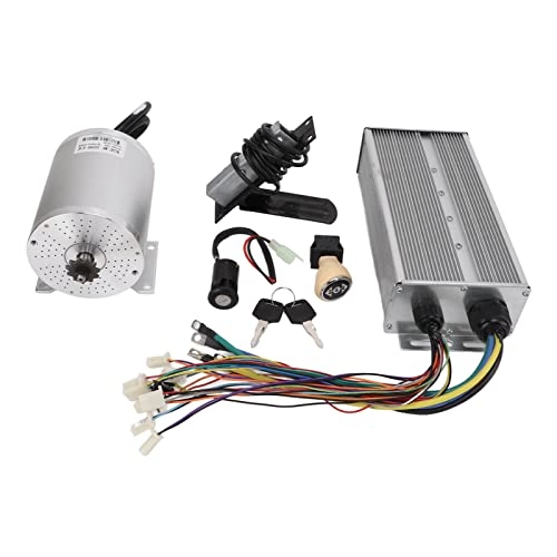 Electric Bike : RiToEasysports Brushless Motor Controller Kit, Aluminum 72V 3000W Brushless DC Motor Kit with Controller For Diy Karts, Scooters, Electric Bicycles, Atvs, Motor Bicycles