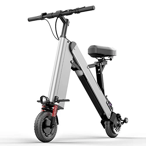 Electric Bike : RSGK Foldable mini electric bike, three-speed adjustment, dual shock absorbers, cruise at fixed speed, suitable for travel and leisure activities
