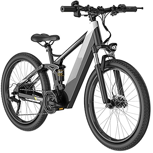 Electric Bike : RSTJ-Sjef 26 Inch Electric Bike, 500W 27 Speed Electric Mountain Bicycle with 48V 26Ah Battery, Electric Moped for Adults, Waterproof E-Bike Dual Disc Brakes
