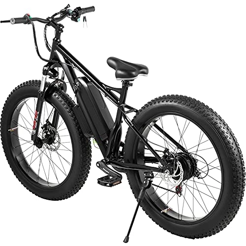 Electric Bike : RuBao Electric Bike Electric, Mountain Bike 350W Ebike 26'' Electric Bicycle, 15MPH Electric Bike Adults with Fat Tire and Removable Battery Professional 21 Speed Gears