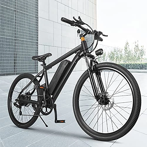 Electric Bike : RUBAPOSM Electric Bike 26'' Electric Bicycle, 500W Electric Commuter Bike, LCD display Adults Ebike with 36V 10Ah Battery / Smart Dual-Mode Function Front Shock Absorption / Moped