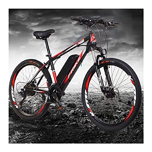 Electric Bike : S HOME Charming Red Electric Bicycle，Electric Bike，e Bike，lithium Battery，21 Speed，36v，bike Electric，Three Riding Modes To Enjoy Riding Time