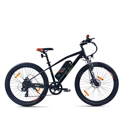 Electric Bike : SachsenRad E-Bike R6 28 Inch 250 W Motor 11 Ah Lithium Battery 400 WH Battery Shimano Tourney TX 7 100 km Range Disc Brakes Power-Off System StVZO Certified