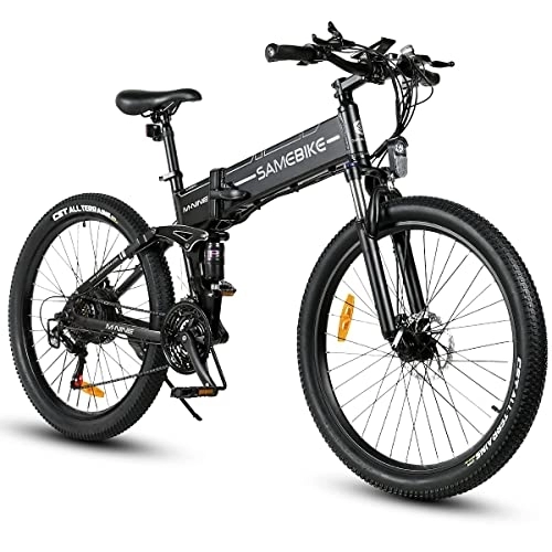 Electric Bike : SAMEBIKE 26'' Electric Bike for Adult, Powerful Electric Bicycle with 48V 10.4Ah Removable Lithium-Ion Battery, Professional Mountain Bike E-Bike, Shimano 3 * 7S (LO26-II-FT-HEI)