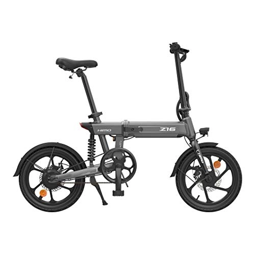 Electric Bike : SBLIN Z16 Adult Electric Bike Foldable Pedal Assist 250W E-Bike IP54 Waterproof Electric Bicycle Unique Central Shock Absorber Removable Battery Extended 50-Mile Range for Adult Female / Male DELIVERY W